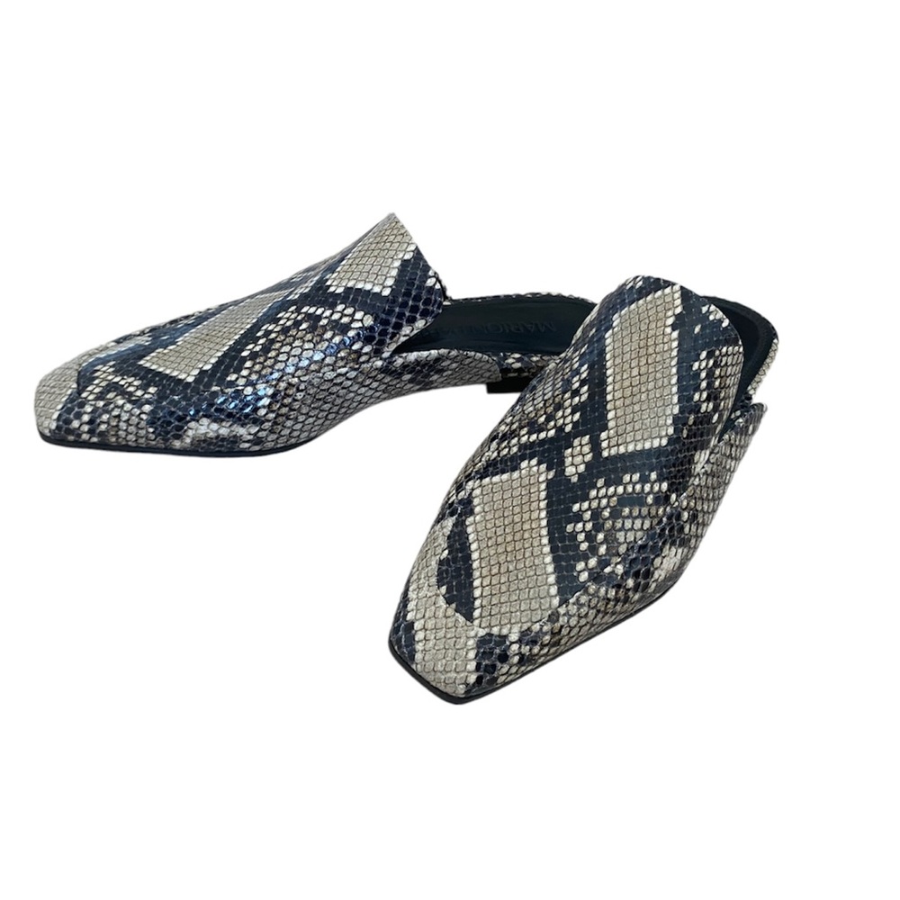 Marion Parke Cassie Mules in Natural Soft Python Print - Picture 5 of 7